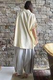 Yara Serene High Low Cap Sleeve Blouse Butter - /10=